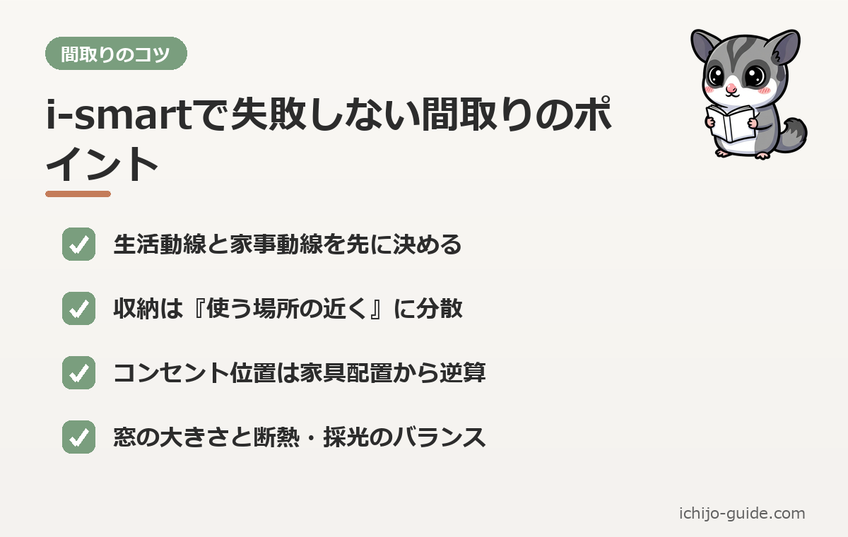 一条工務店 i-smart 間取りのコツ