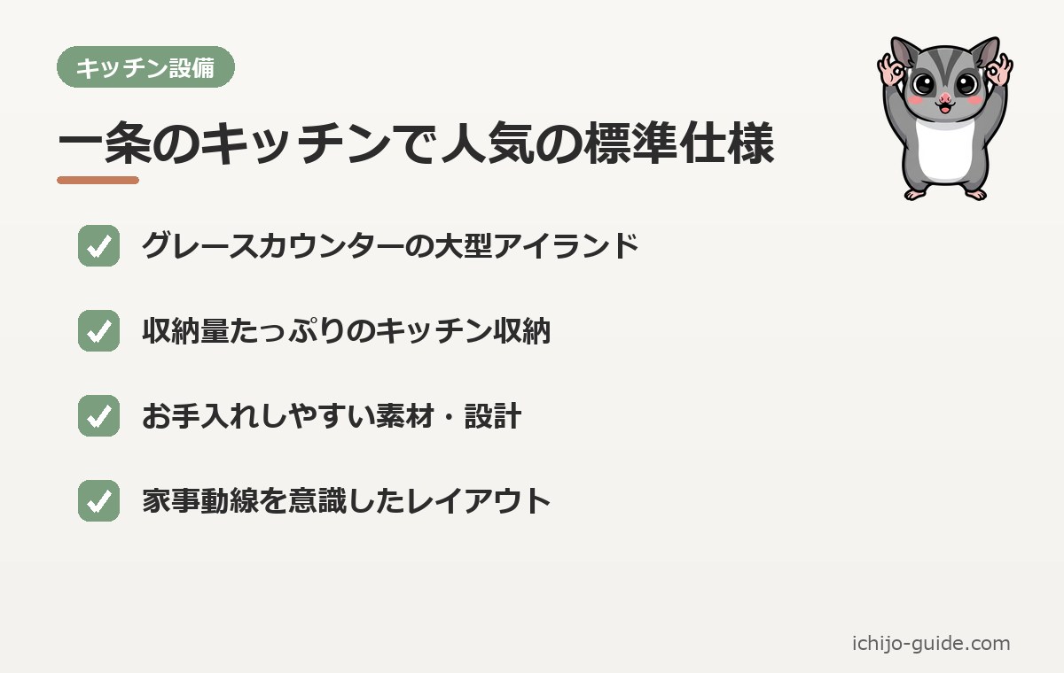 一条工務店 キッチン設備の特徴