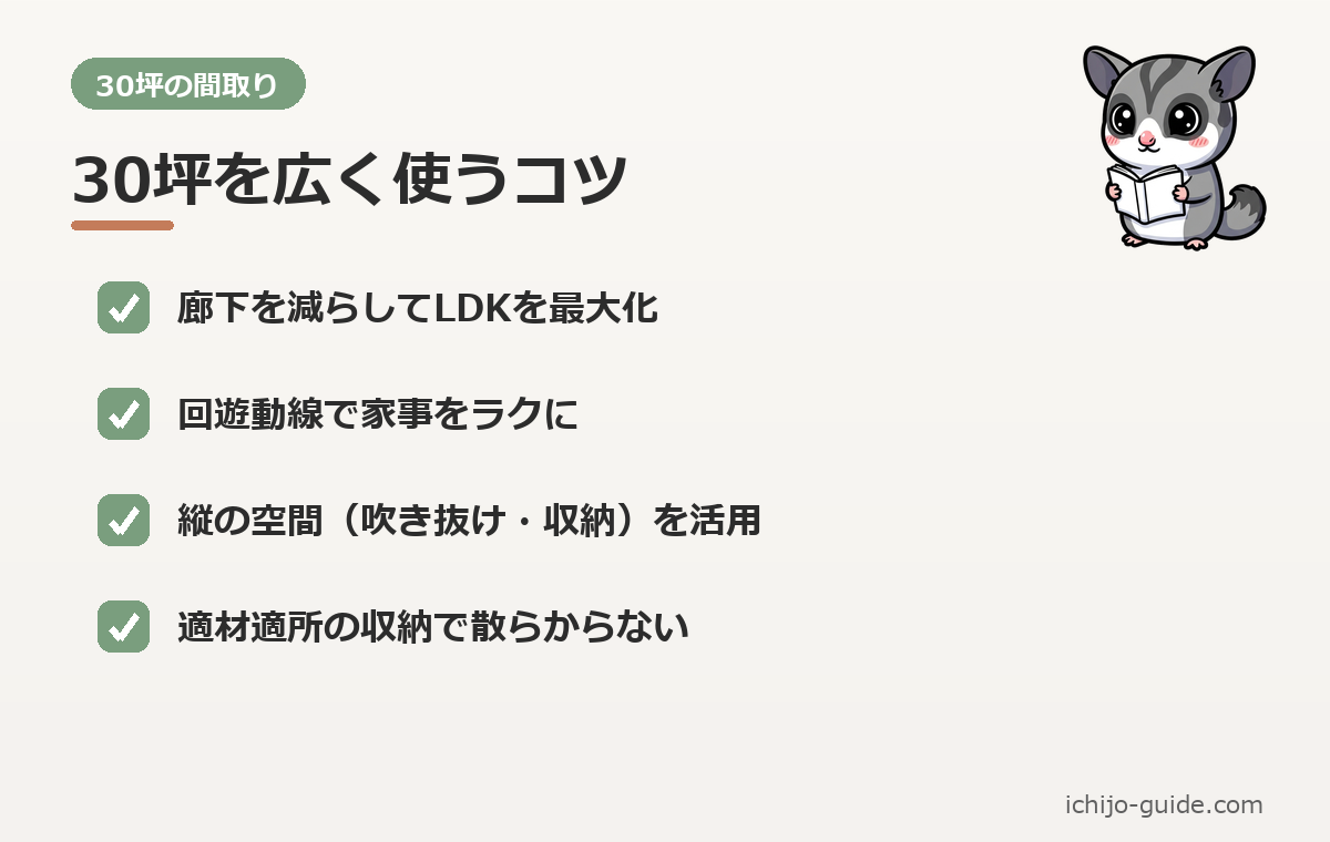 一条工務店 30坪 間取りのコツ