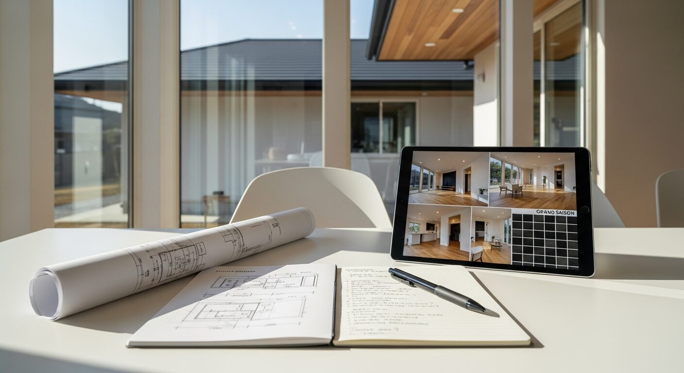 準備万端で臨む展示場見学