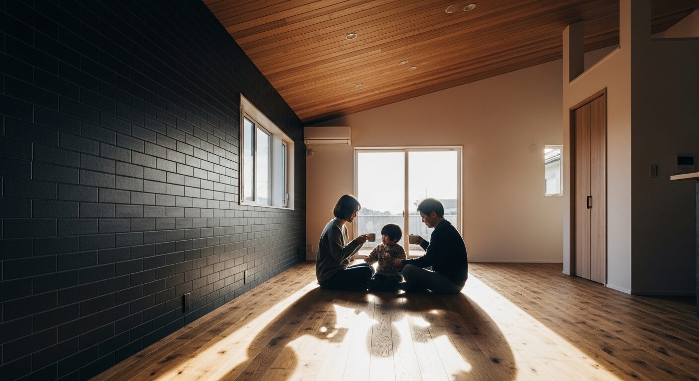 足元からじんわり。全館床暖房の心地よさ